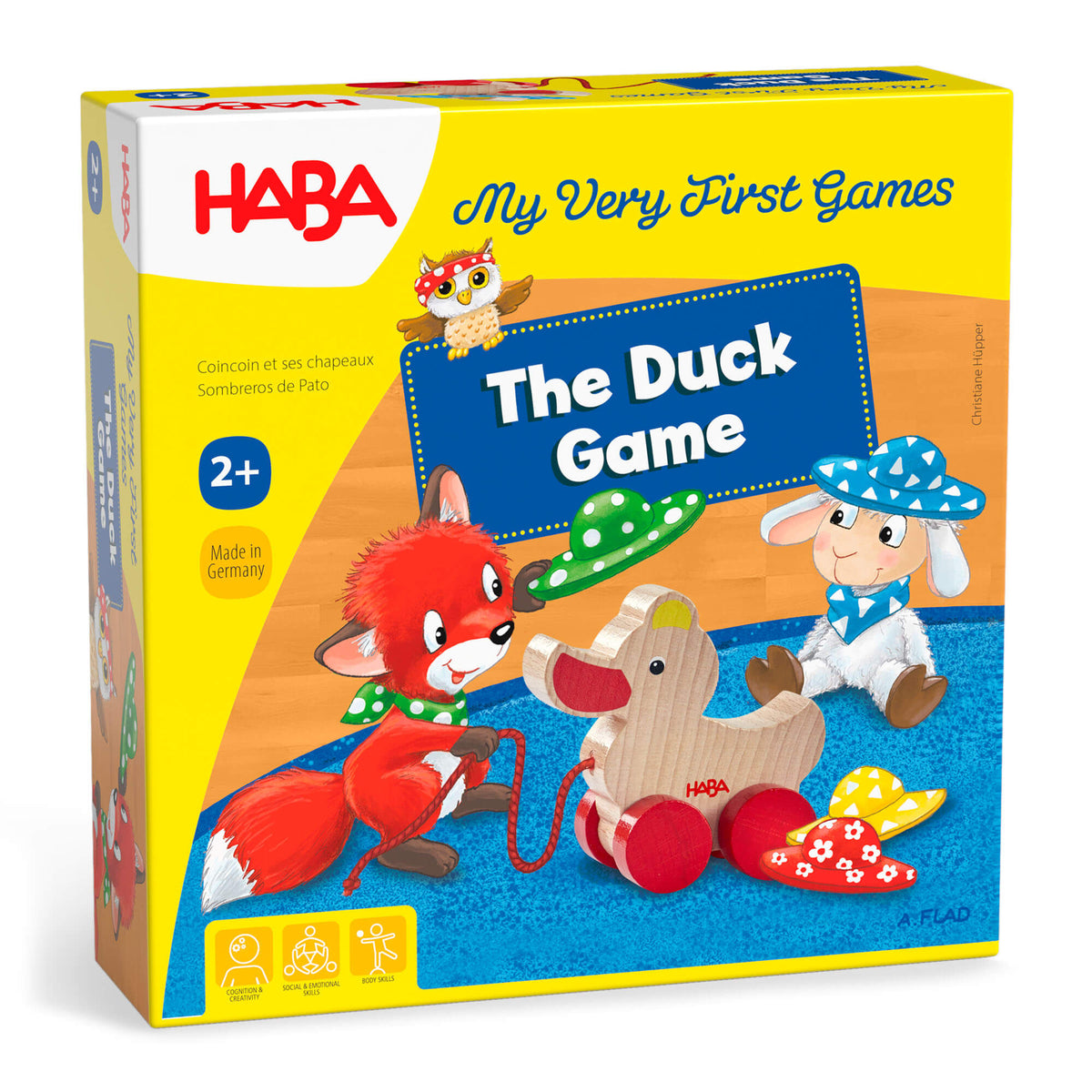 HABA 'The Duck Game' children's educational toy packaging on a white background