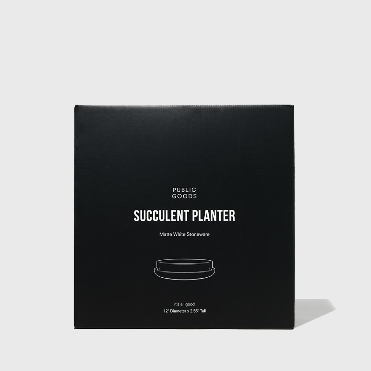Public Goods Stoneware Succulent Planter