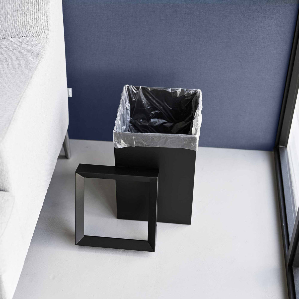 Yamazaki Home Short Trash Can - Steel