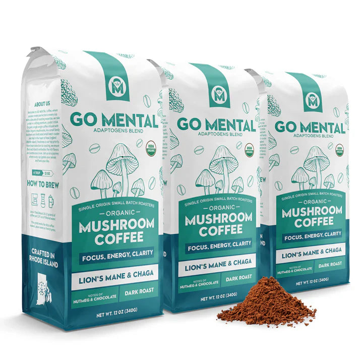 Organic Lion's Mane and Chaga dark roast coffee — product image 11