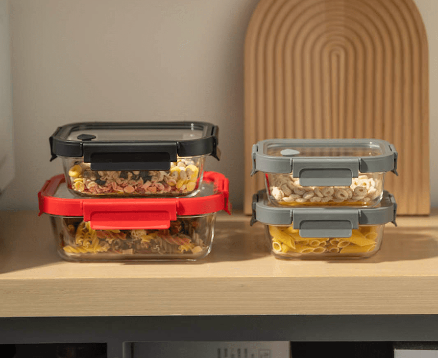 Genicook Glass Containers & Lids - Rectangular