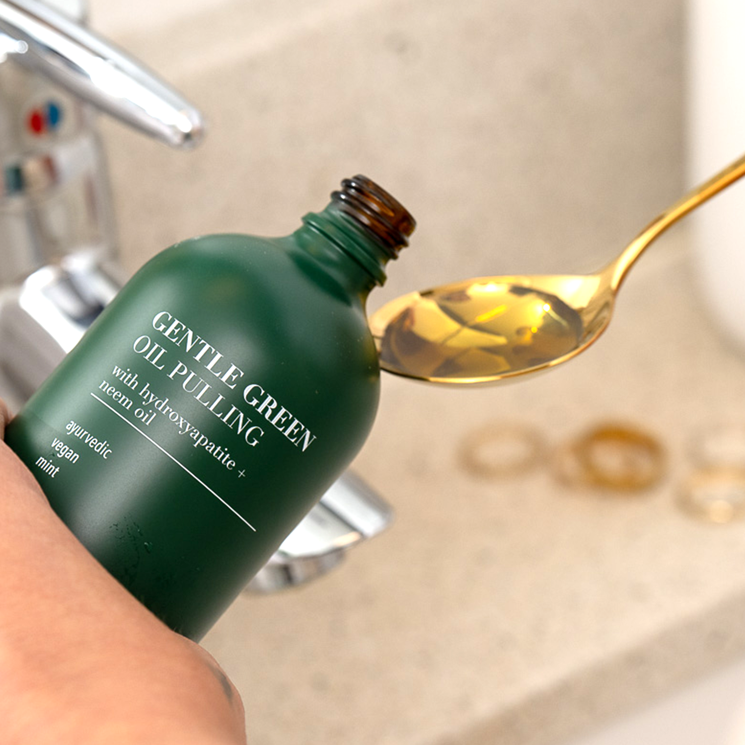Terra & Co. Gentle Green Oil Pulling Mouthwash – Enamel Support & Gum Health