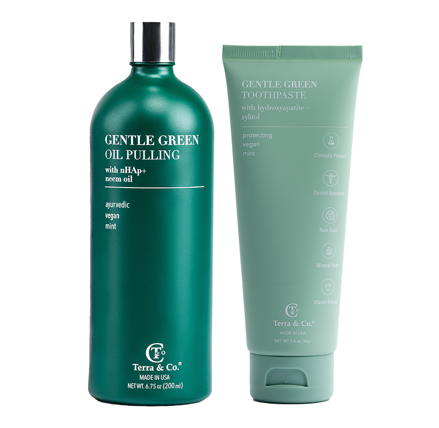 Terra & Co. Gentle Green Oil Pulling Mouthwash – Enamel Support & Gum Health