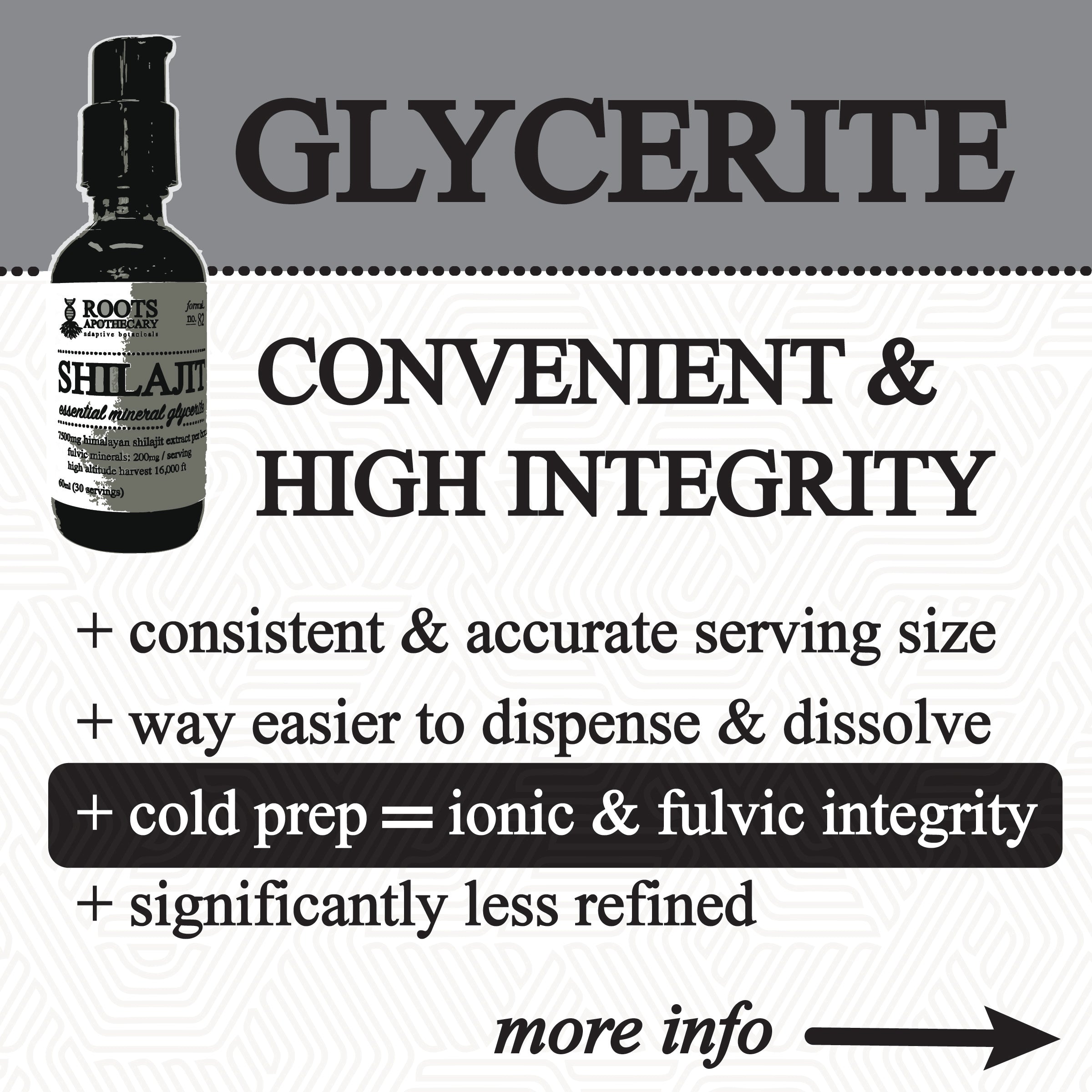 Roots Apothecary Shilajit Glycerite (60ml)