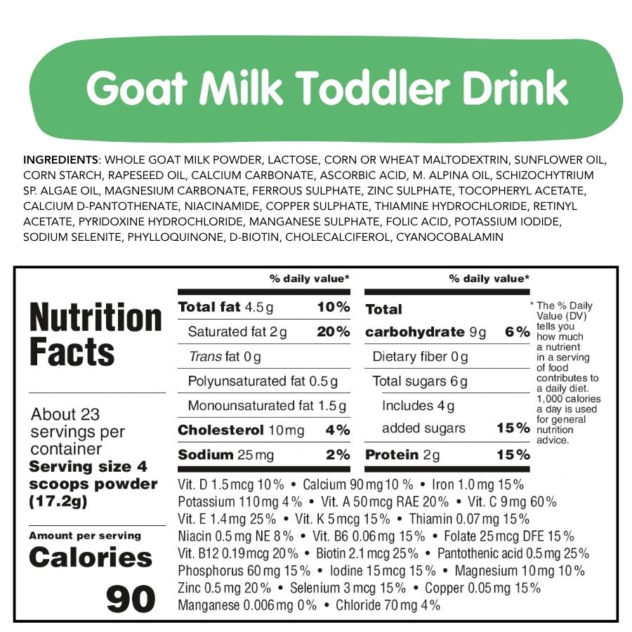 Goat & Oat Bundle: Goat Milk Toddler Drink and Oat Cereal