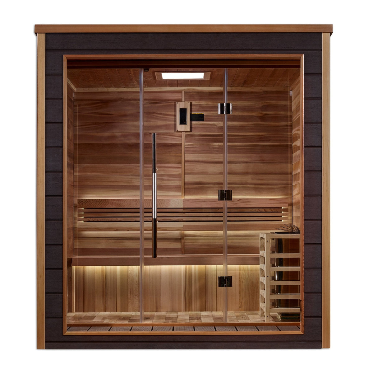 Golden Designs Drammen 3-Person Outdoor Traditional Sauna - Canadian ...