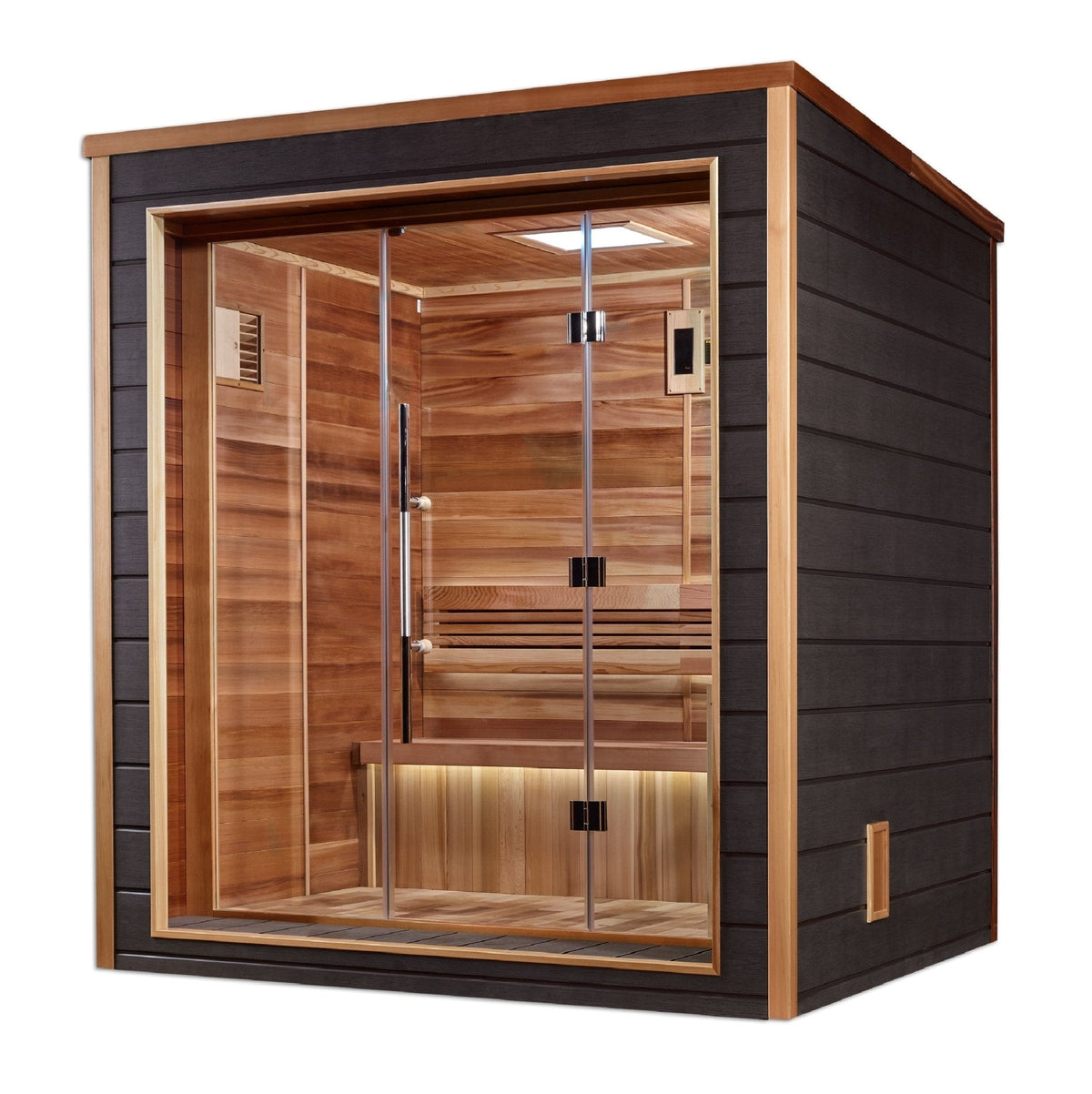 Golden Designs Drammen 3-Person Outdoor Traditional Sauna - Canadian ...
