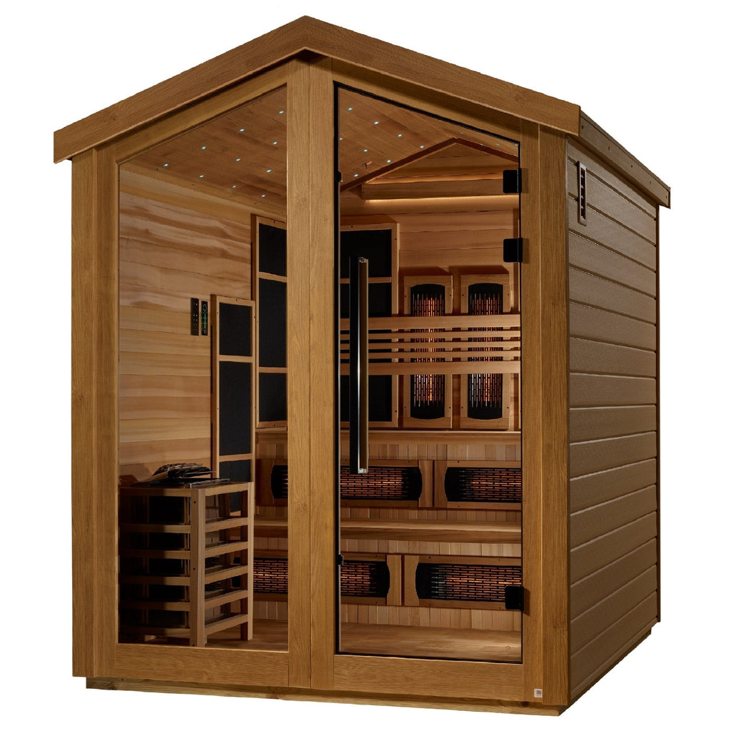 Golden Designs Kaskinen 6-Person Hybrid Outdoor Sauna - Gimme the Good ...