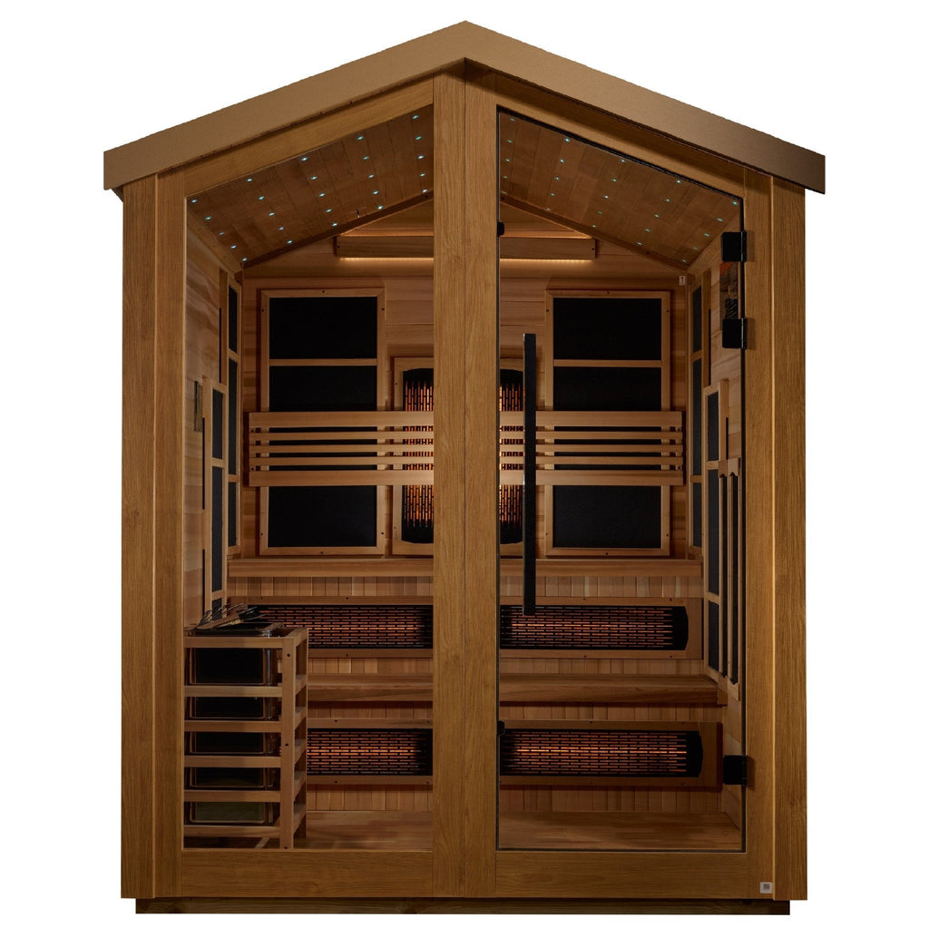 Goolden Question Golden Designs Kaskinen 6-Person Hybrid Outdoor Sauna - Gimme the Good ...