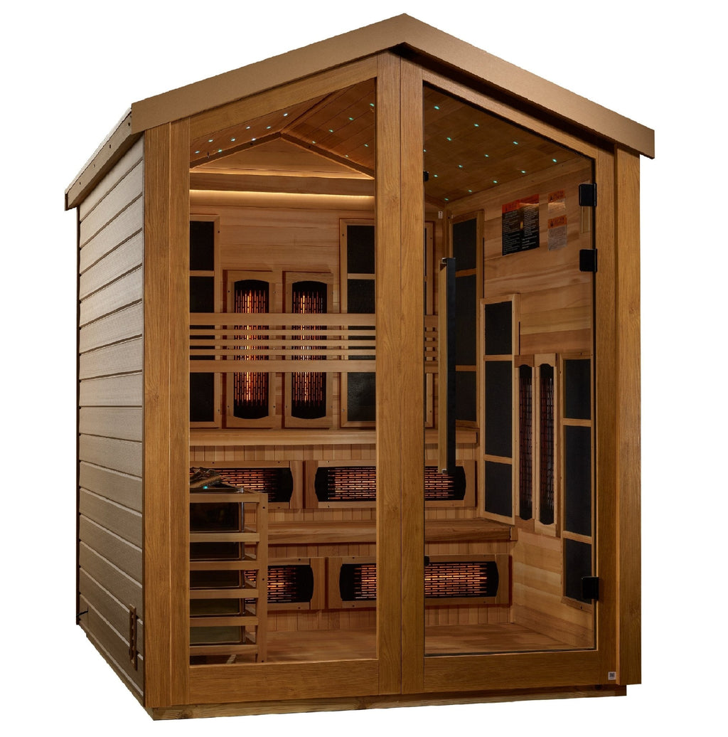 Golden Designs Kaskinen 6-Person Hybrid Outdoor Sauna - Gimme the Good ...
