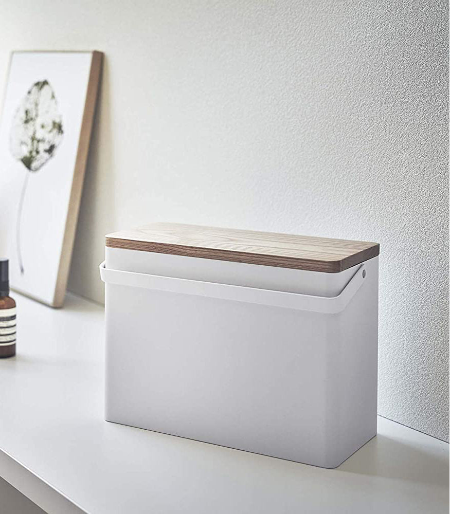 Yamazaki Home Odds-and-Ends Organizer - Steel + Wood
