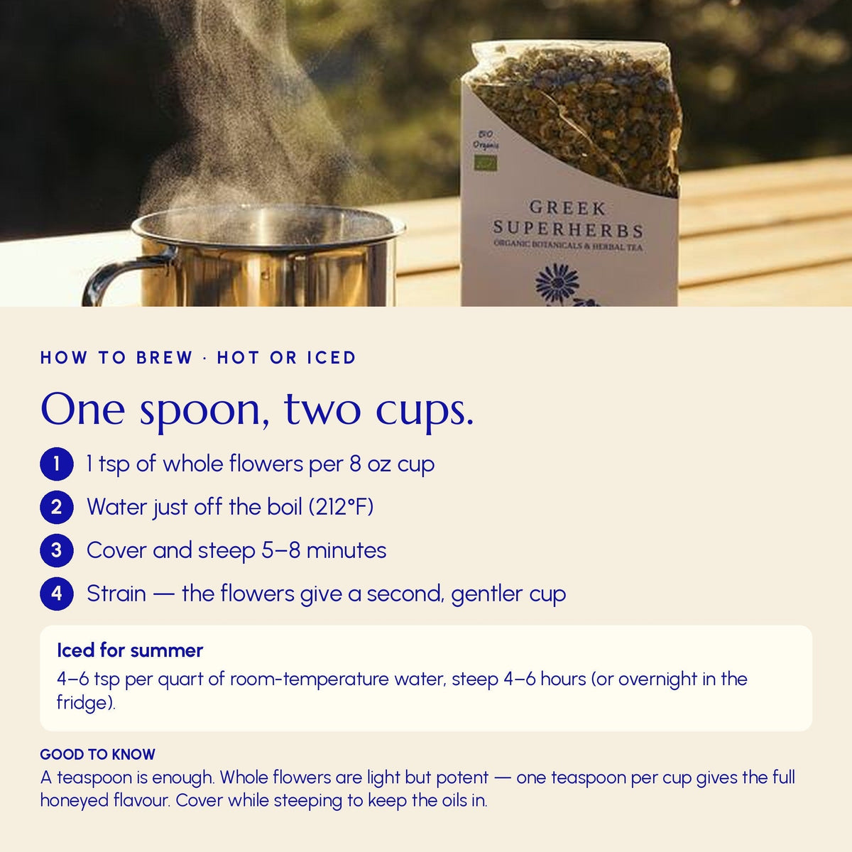 Greek Superherbs Greek Chamomile Tea (Grevena)