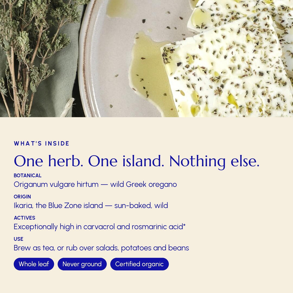 Greek Superherbs Greek Oregano (Ikaria Blue Zone)