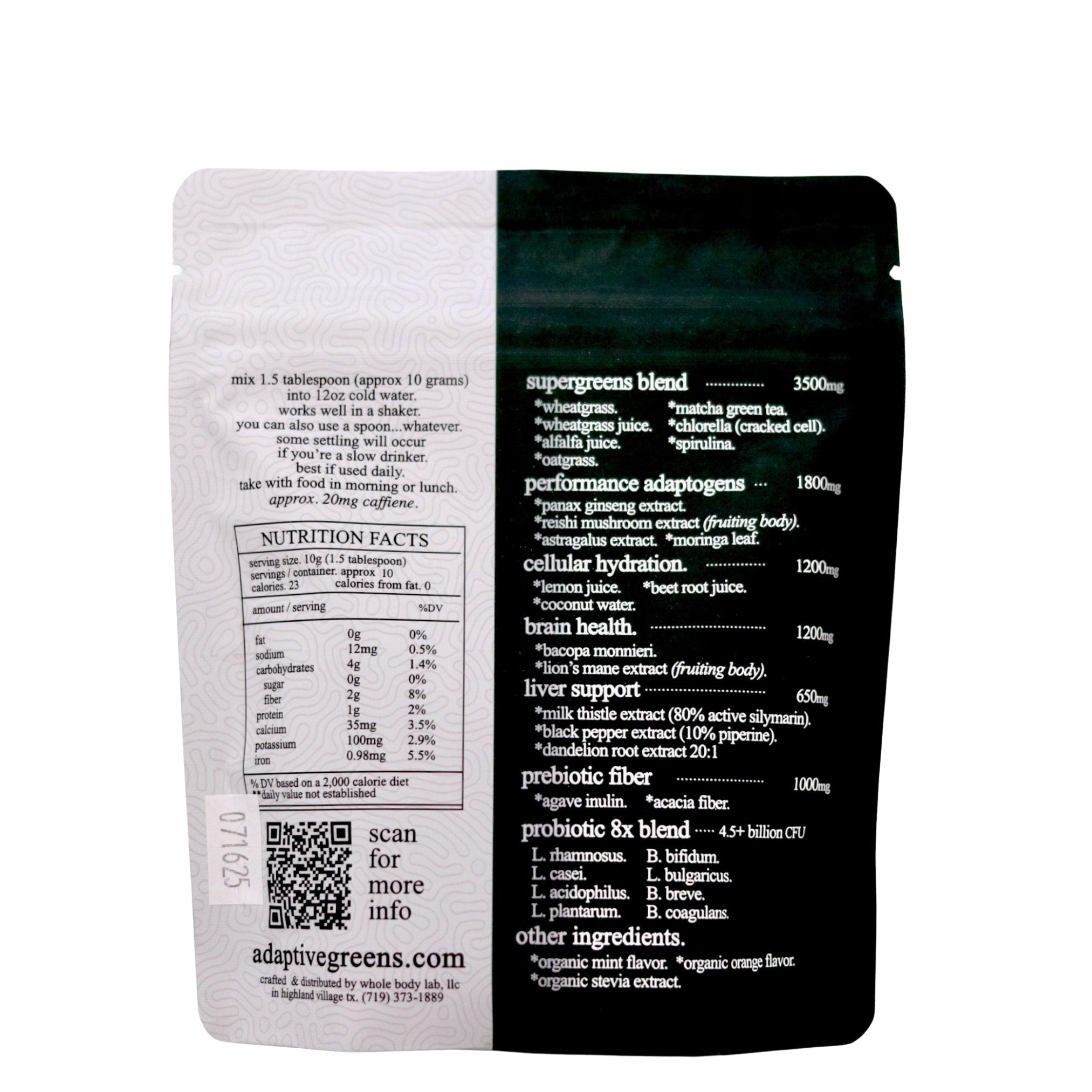 Roots Apothecary Adaptive greens - Mini Bag