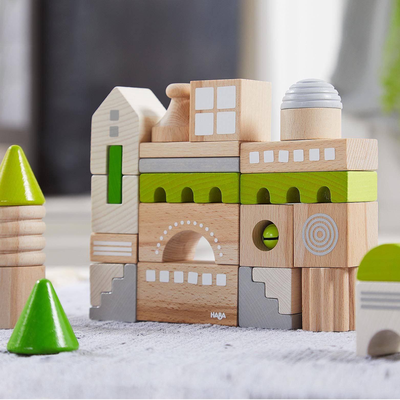 HABA Coburg 28 Piece Wooden Building Blocks