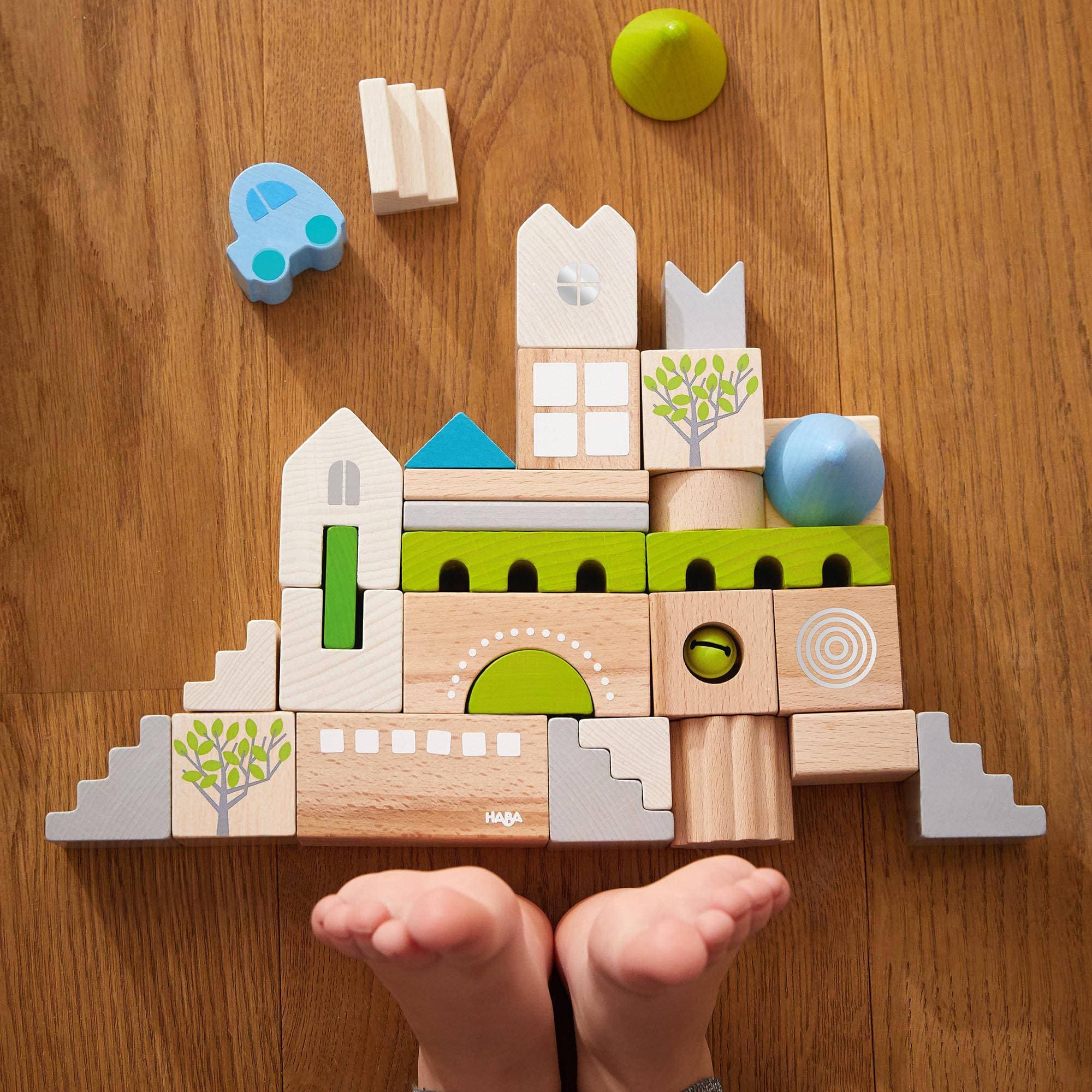 HABA Coburg 28 Piece Wooden Building Blocks