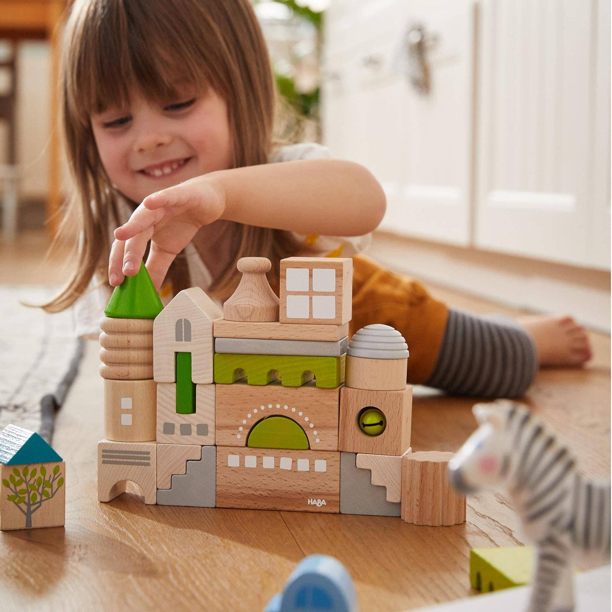 HABA Coburg 28 Piece Wooden Building Blocks