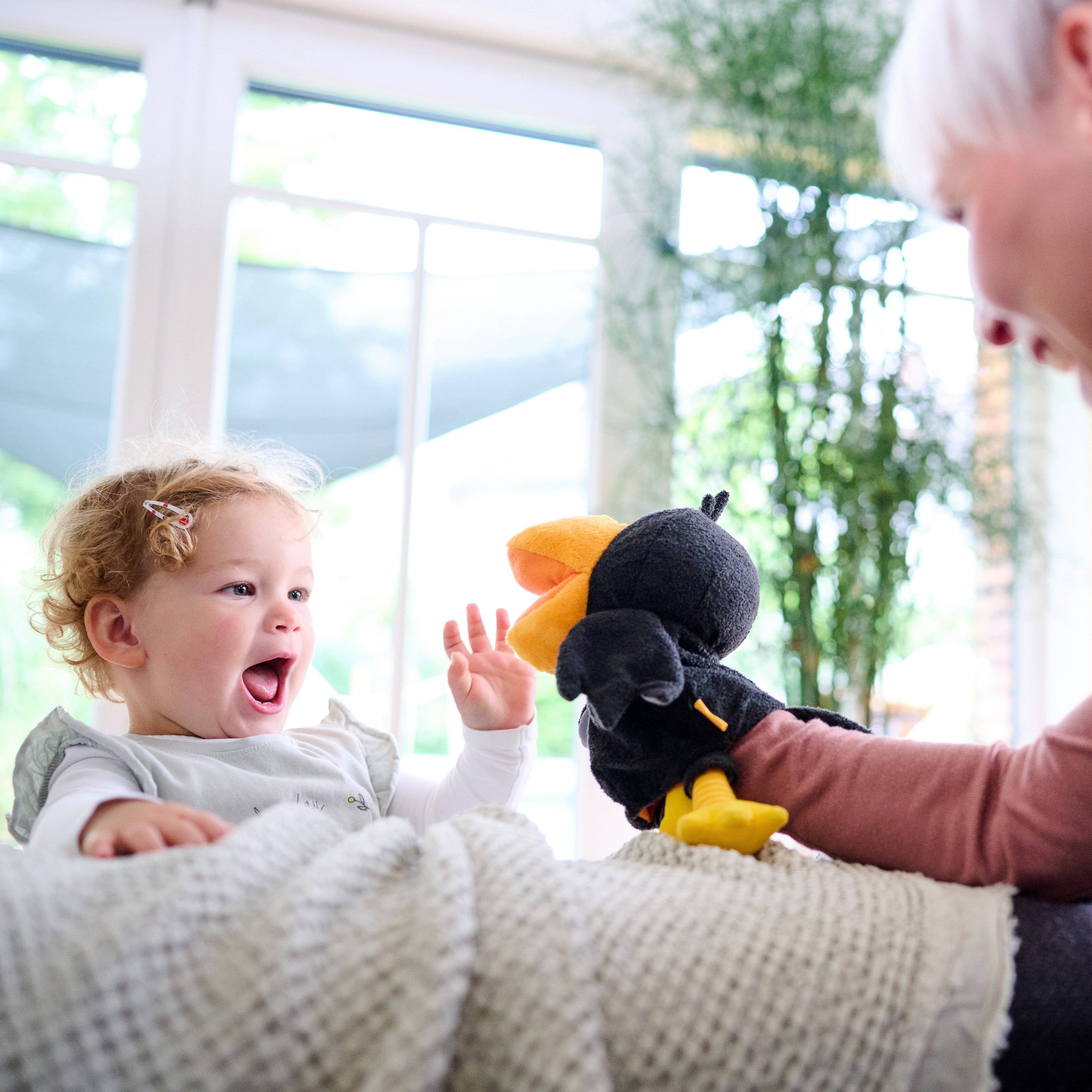 HABA Theo the Raven Glove Puppet