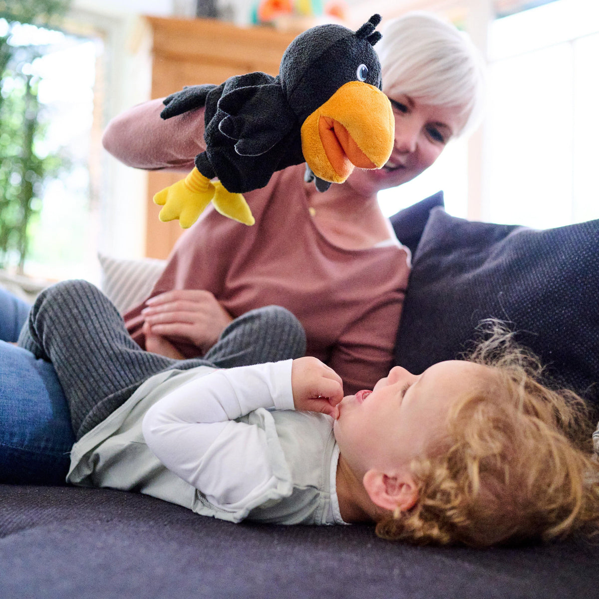 HABA Theo the Raven Glove Puppet