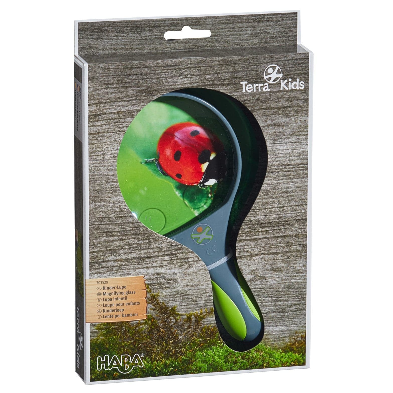 Terra Kids toy packaging with a ladybug design on a white background