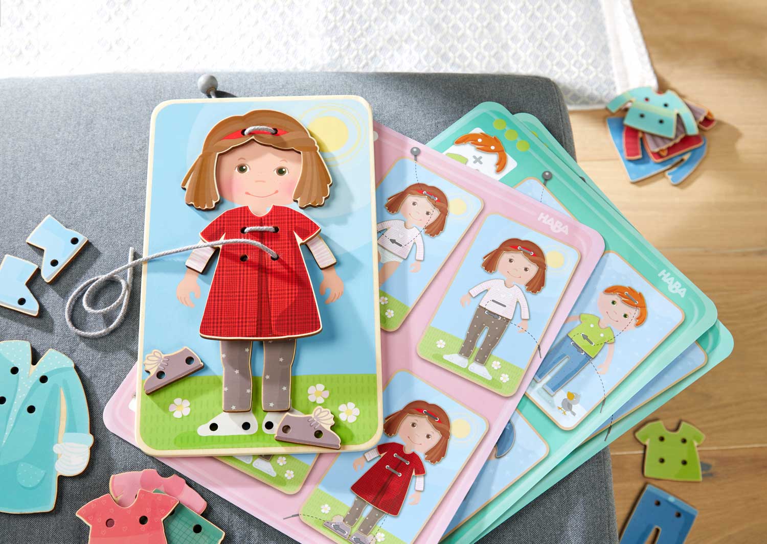 HABA My First Threading Game – Dress Up Fun