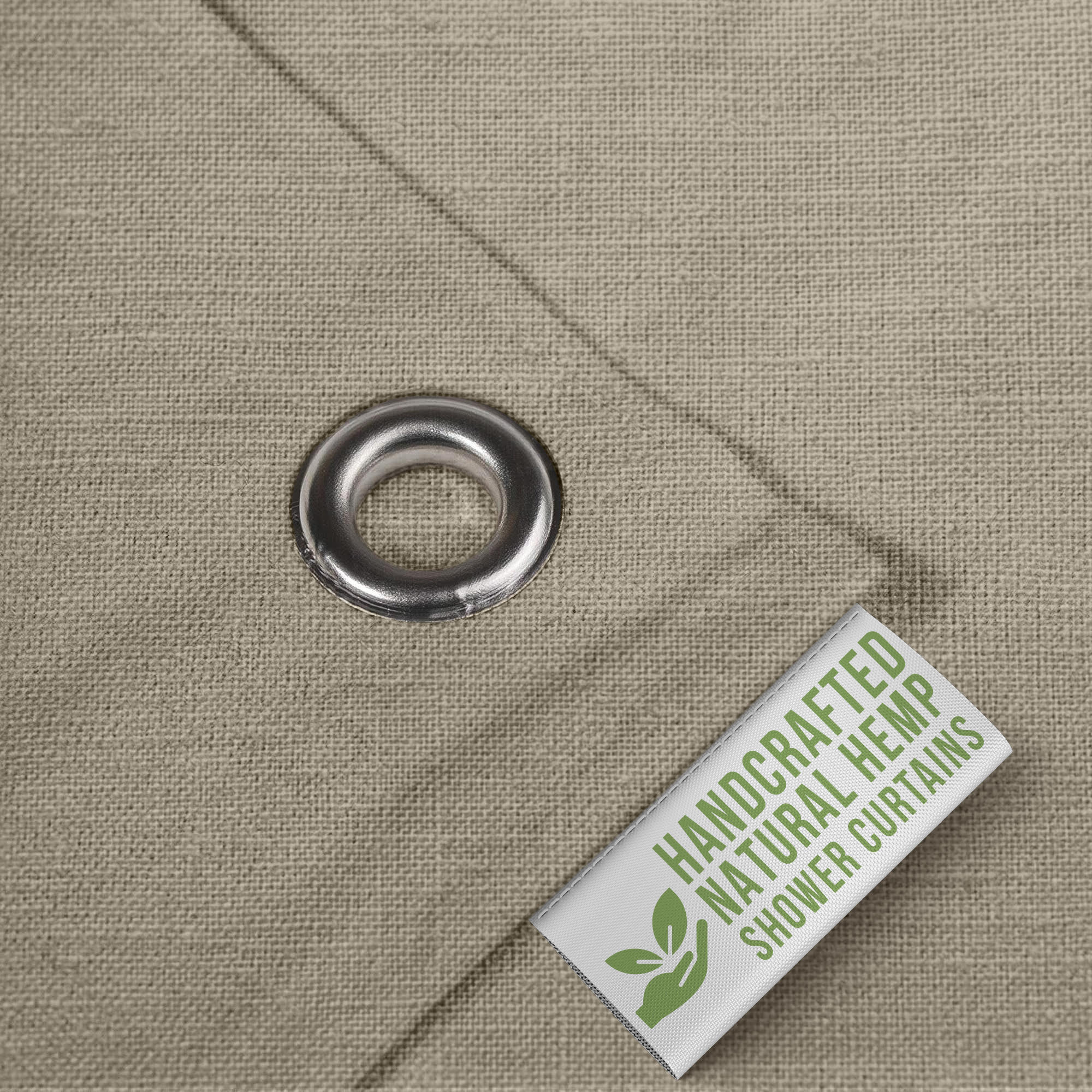 Bean Products Hemp Shower Curtain – Bath, Tub + Stall Sizes – Made in USA