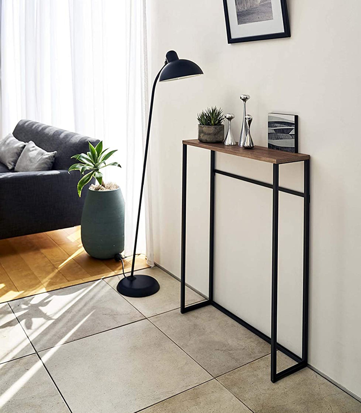 Yamazaki Home Narrow Entryway Console Table (32" H)  - Steel