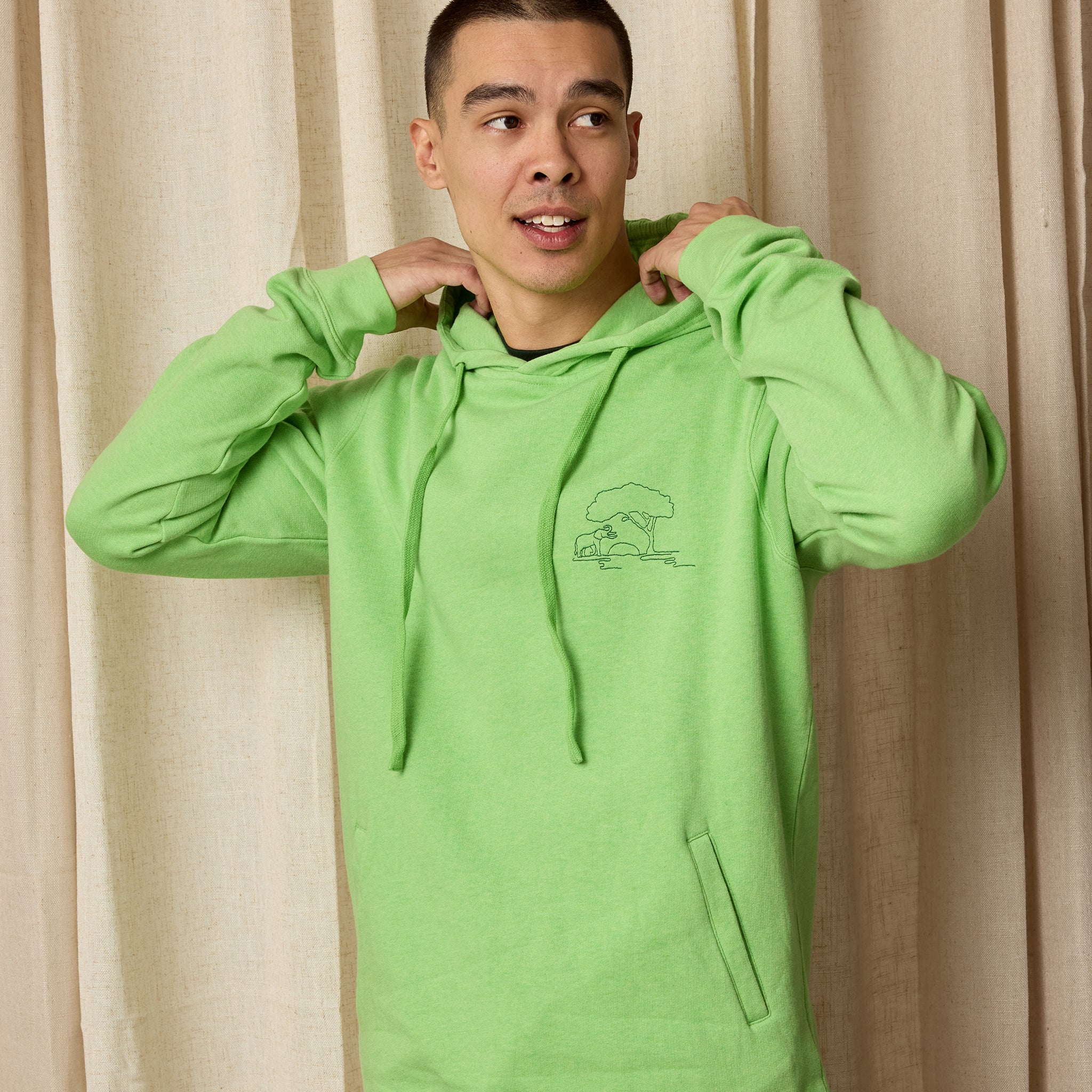Conscious Step Protect Elephants Hooded Sweatshirt
