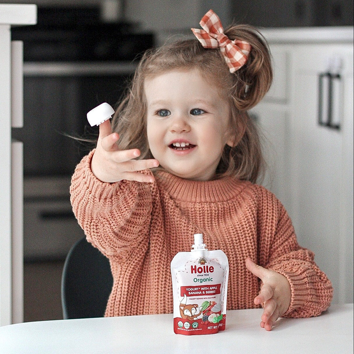 Holle Organic Yogurt Pouches - Apple, Banana & Berries