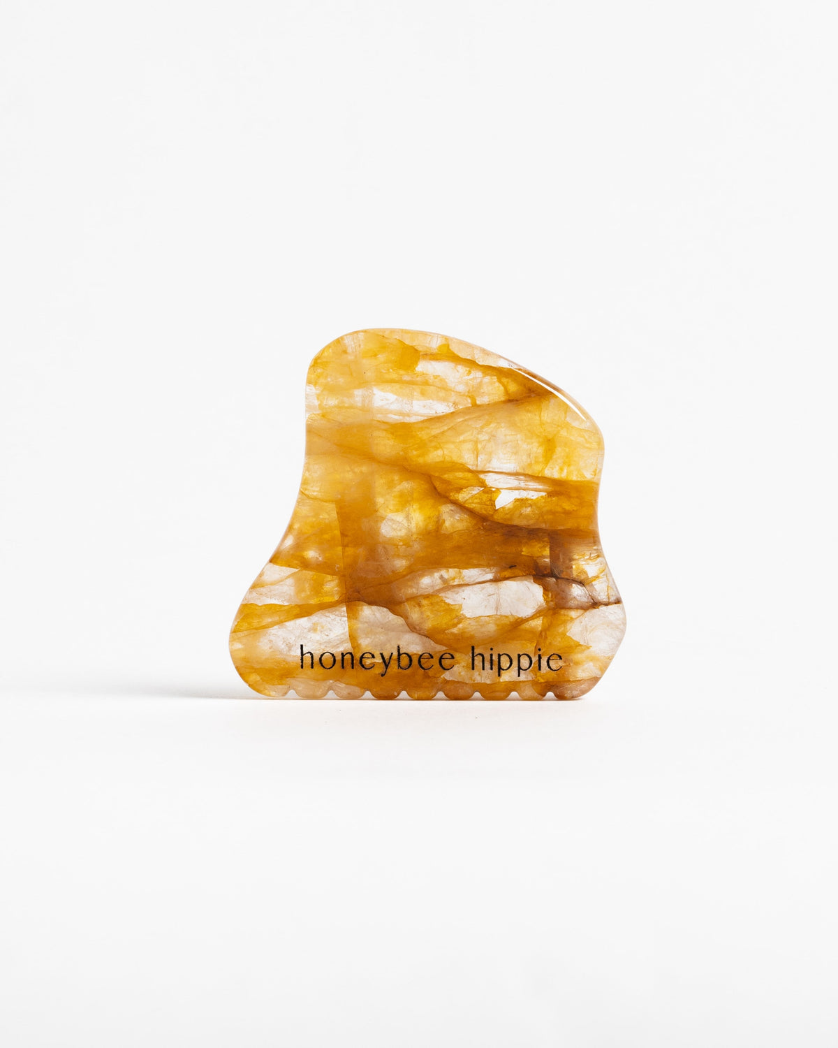 Honeybee Hippie Golden Quartz Gua Sha