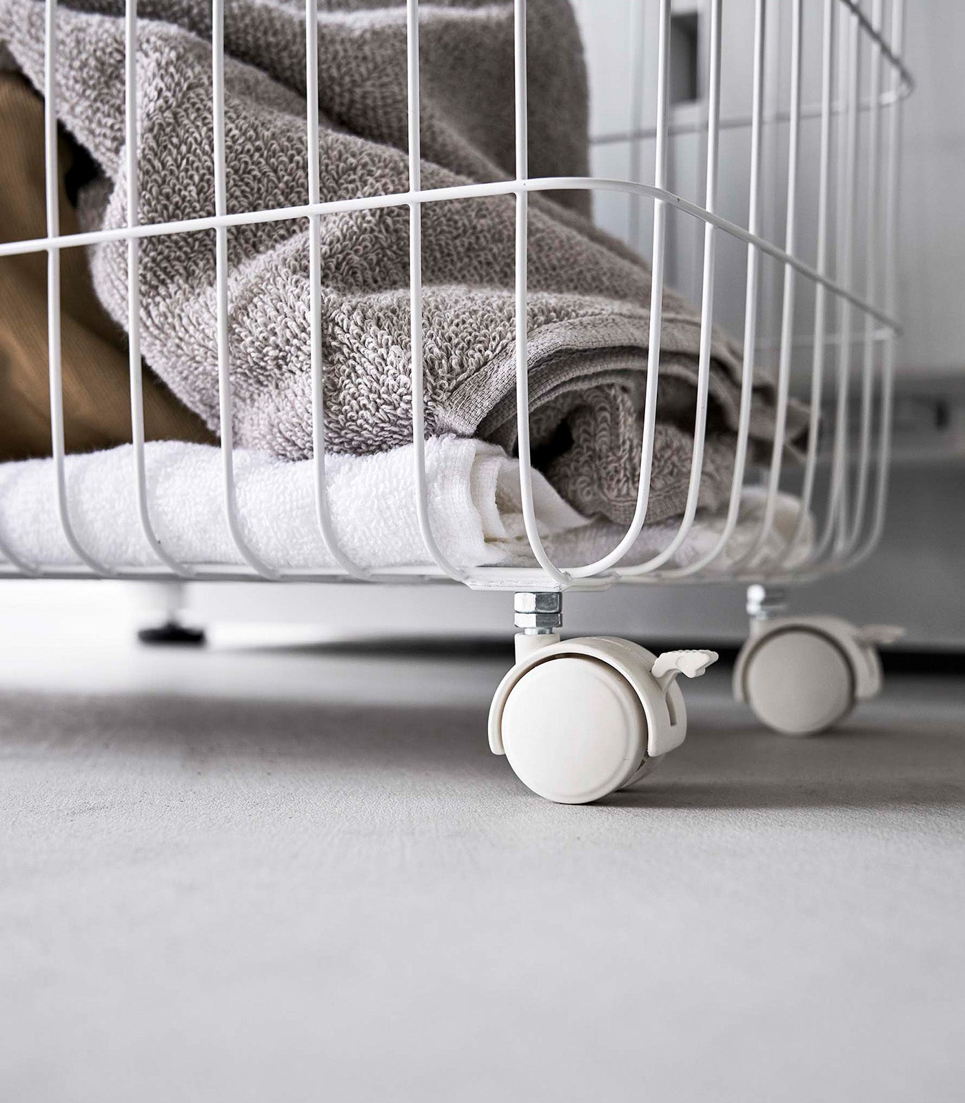 Yamazaki Home Rolling Wire Basket (14.8" H)  - Steel