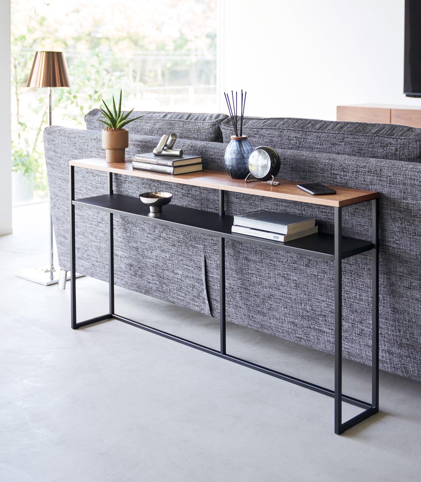 Yamazaki Home Long Console Table - Steel