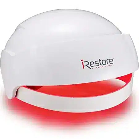White and red device with 'iRestore' branding on a white background