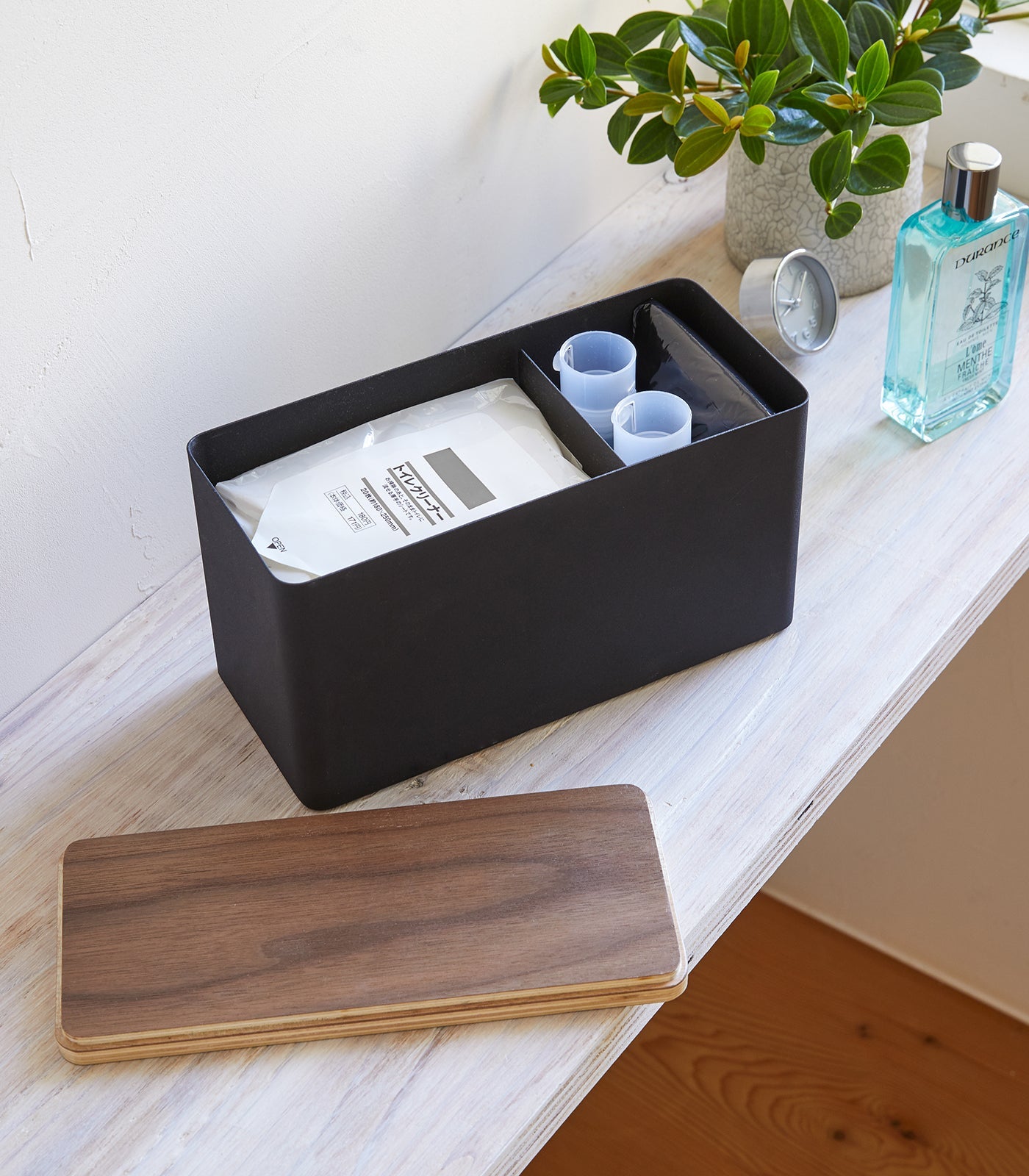 Yamazaki Home Countertop Organizer - Steel + Wood