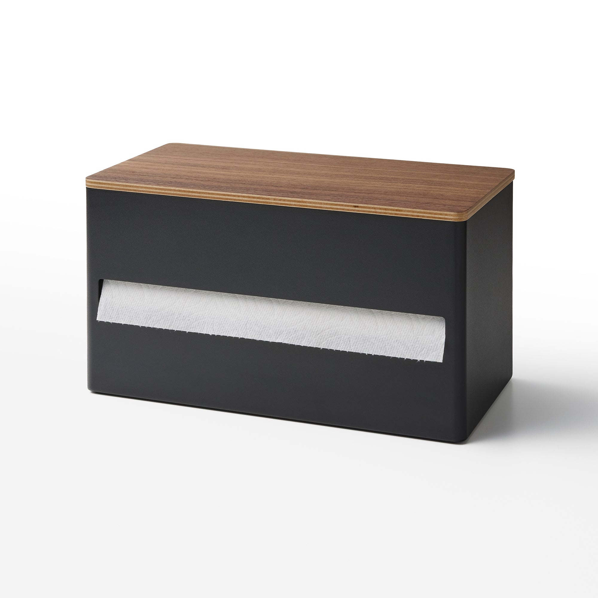 Yamazaki Home Paper Towel Dispenser - Steel + Wood