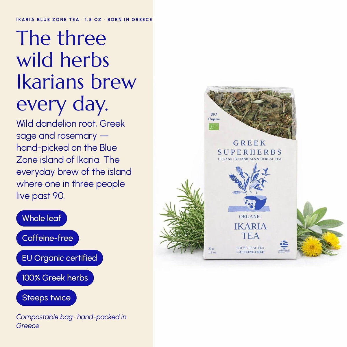 Greek Superherbs Ikaria Tea (Blue Zone)