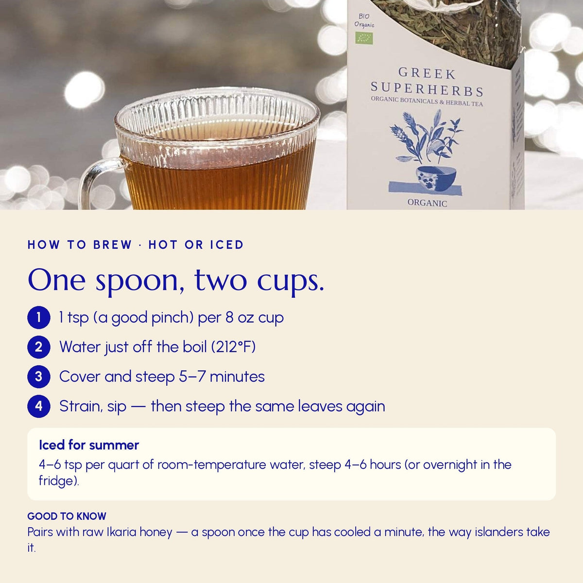 Greek Superherbs Ikaria Tea (Blue Zone)