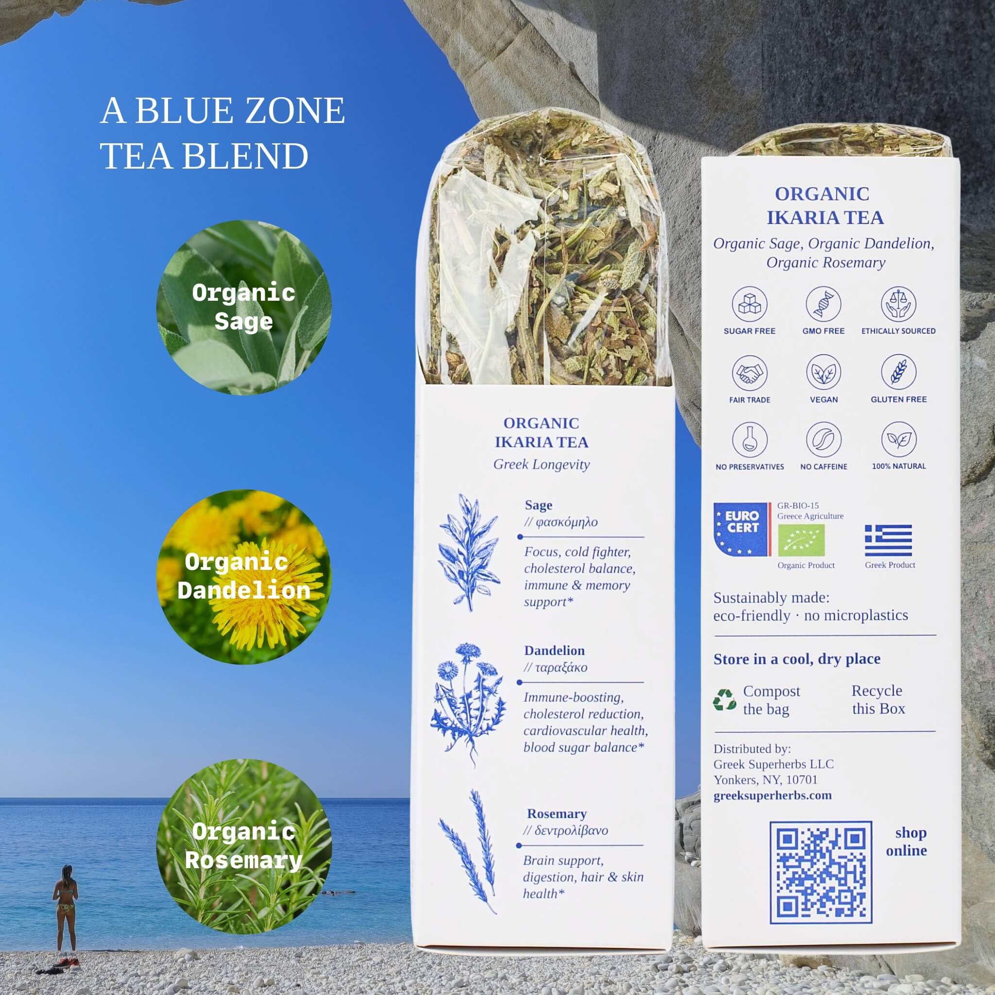 Greek Superherbs Ikaria Tea (Blue Zone)