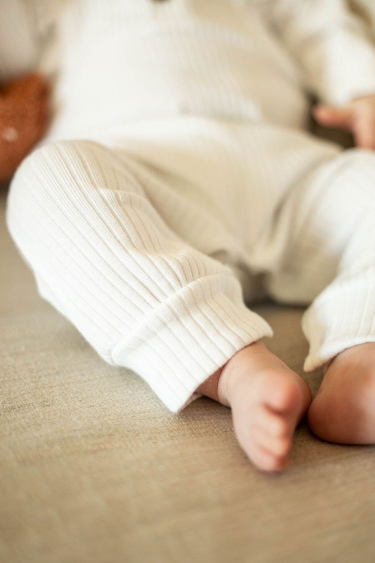 Little Organic Company Organic Ruffle Long Sleeve Romper