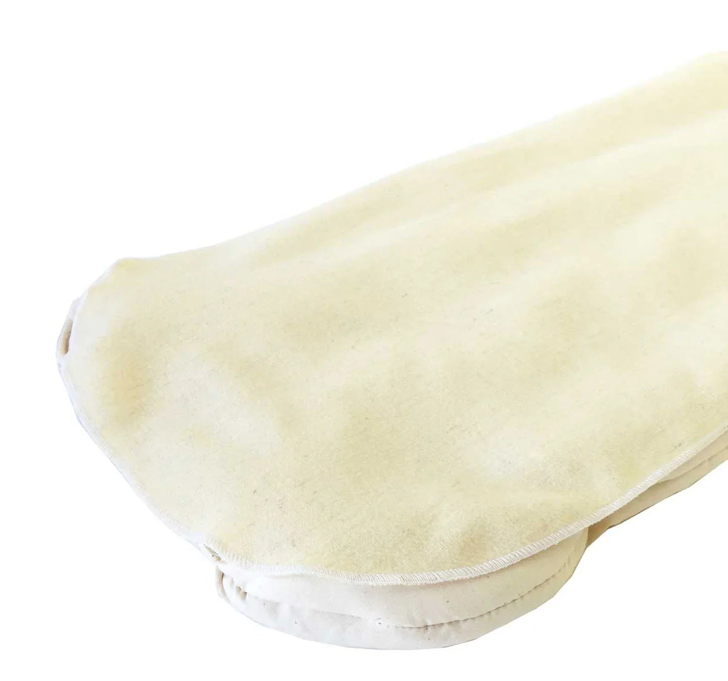 Beige gel pillow on a white background