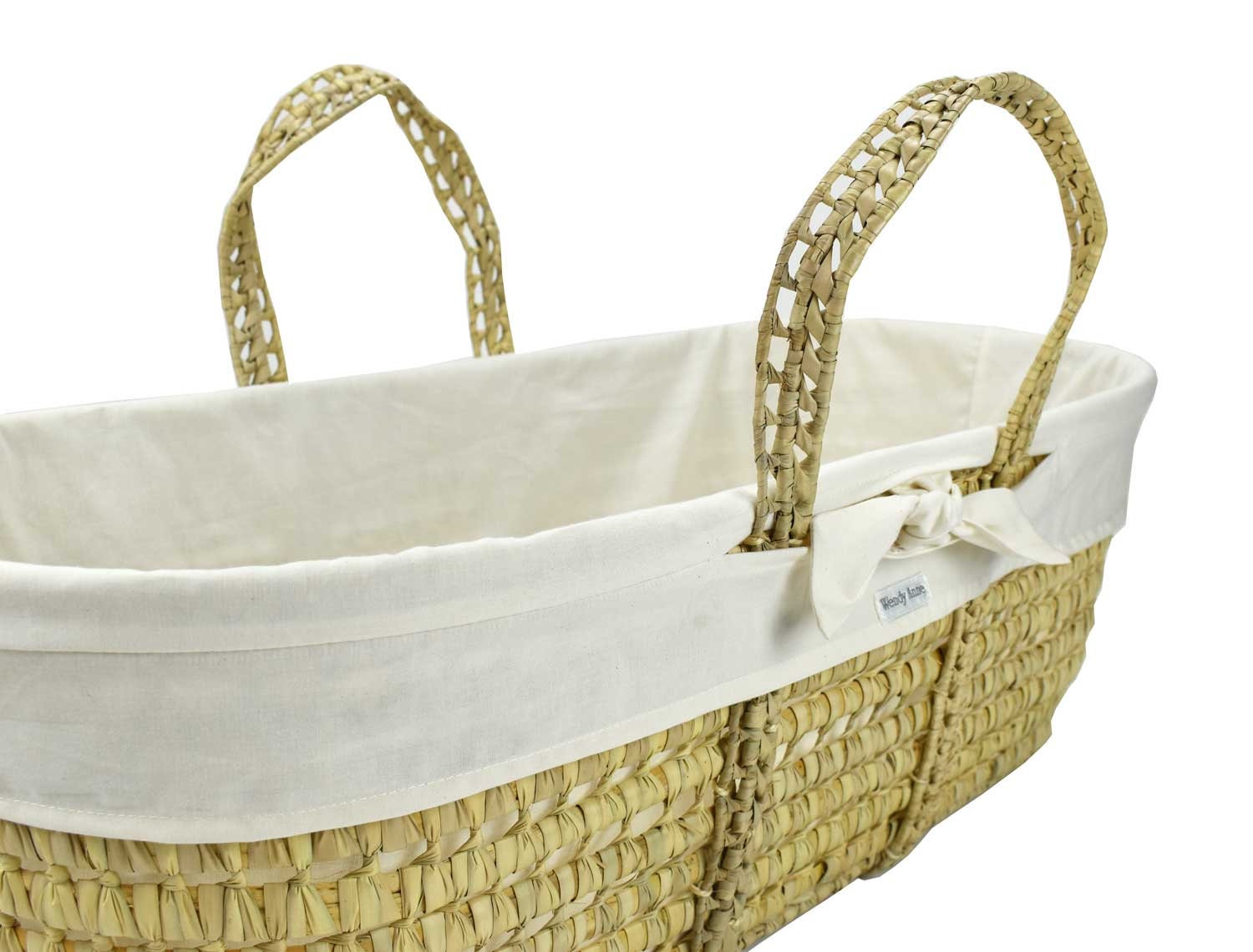 Wendy Anne Modern Style Liner Cover for Moses Basket - Choose Fabric - Custom Made