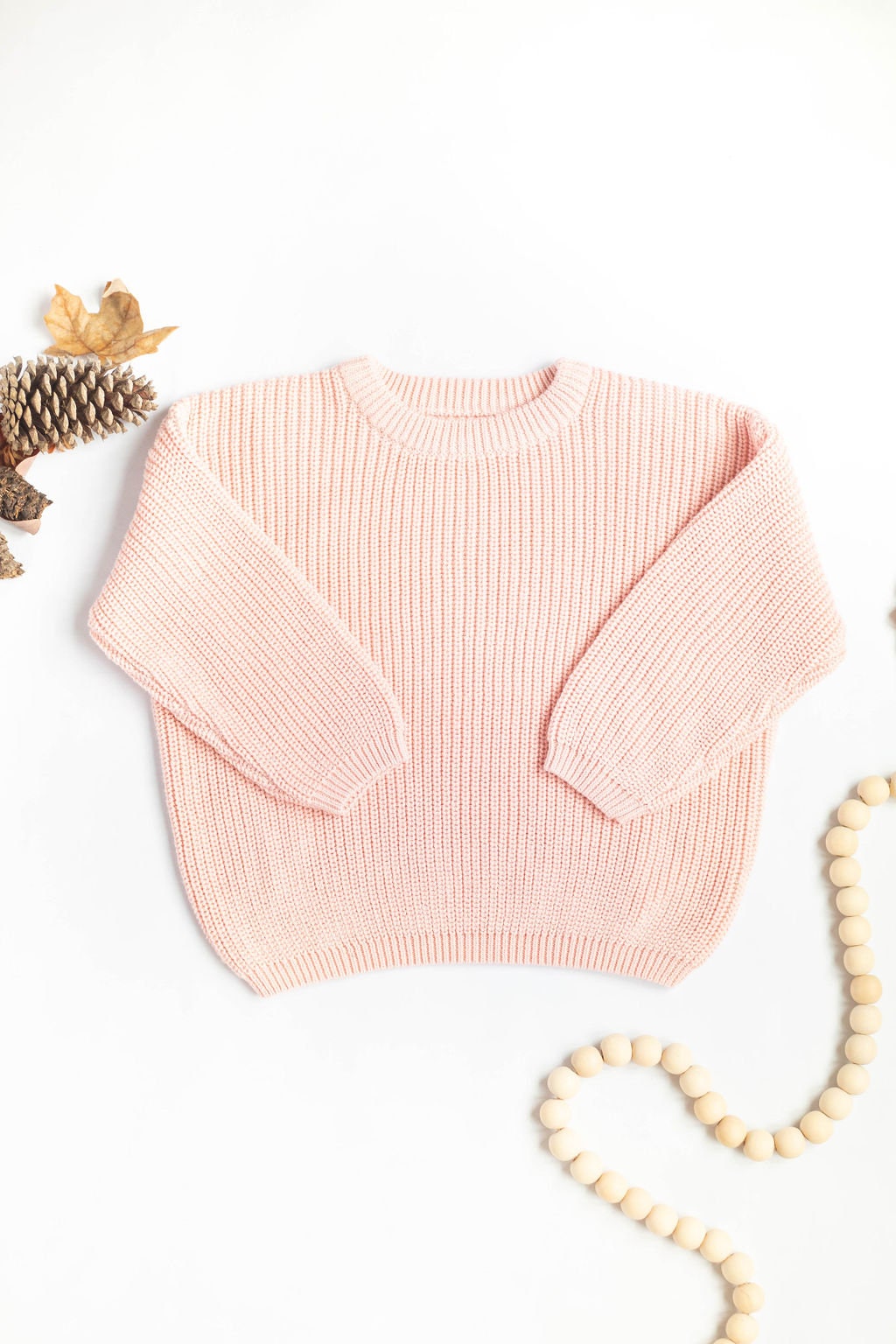 Little Organic Company White Chunky Knit Sweater