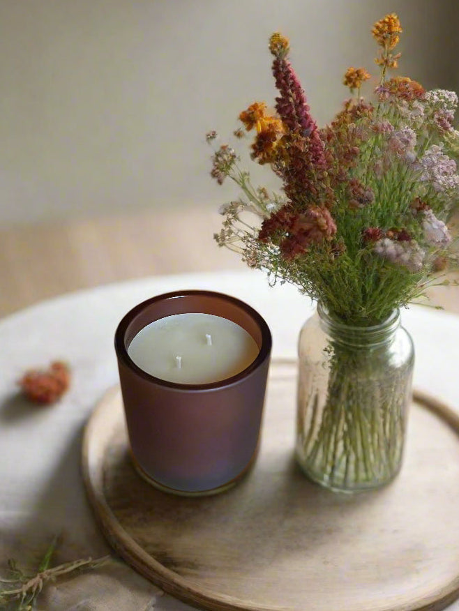 Soli Deo Gloria Candle Company Silent Night | Lavender, Vanilla & Evergreen Beeswax Candle ~ Available Fall 2026