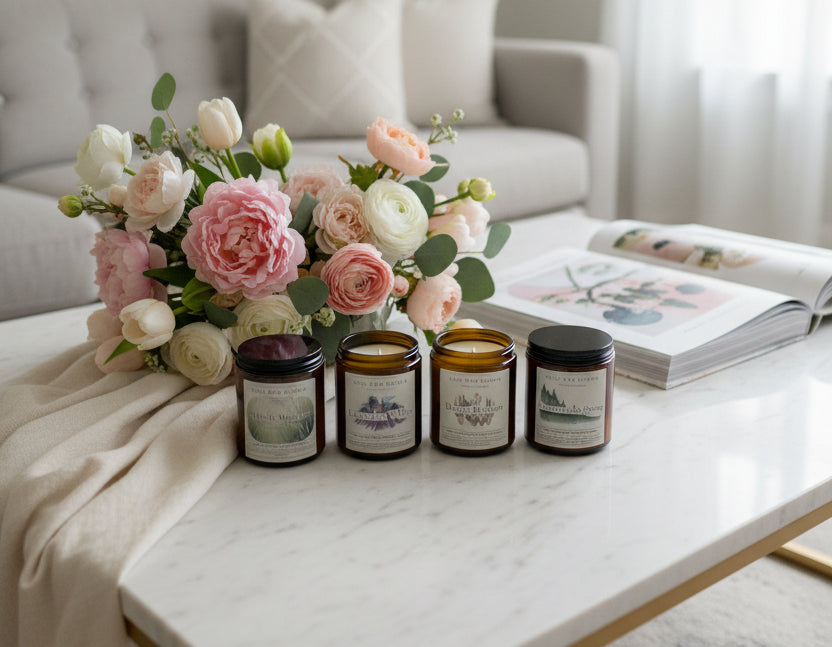 Soli Deo Gloria Candle Company Veritas & Vitalis Spring Collection | Hand-Poured 100% Beeswax Candle Gift Set