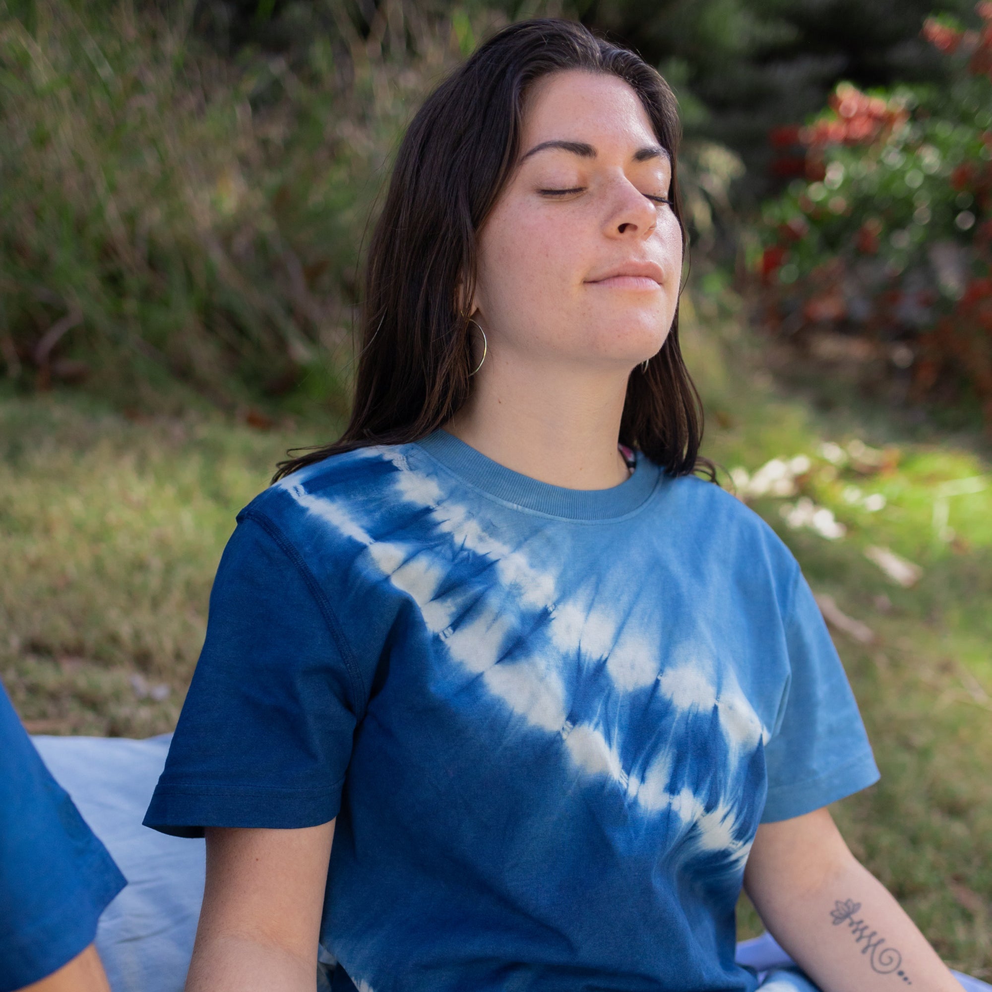 AIZOME Indigo Hana Regenerative Cotton T-Shirt