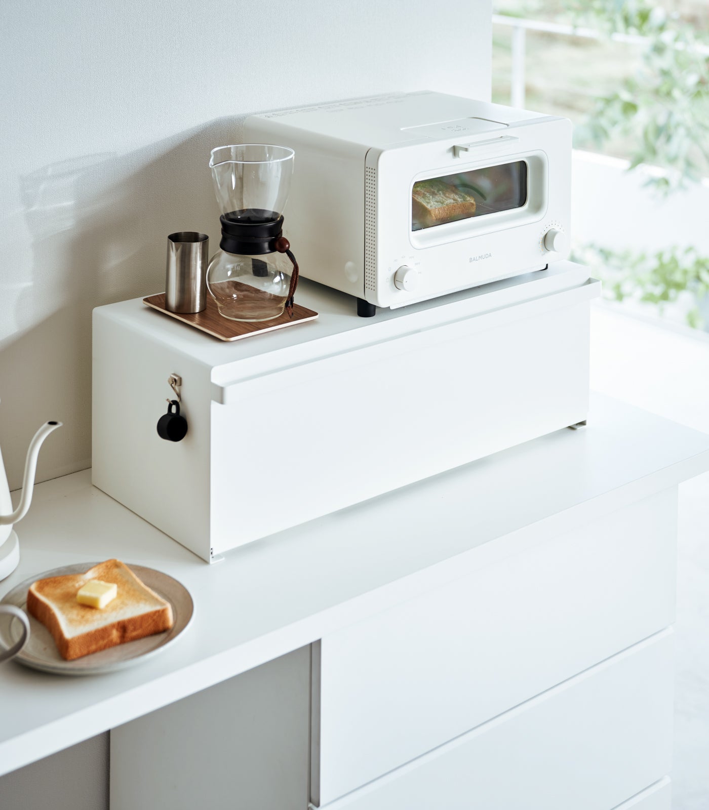 Yamazaki Home Bread Box - Wide - Steel
