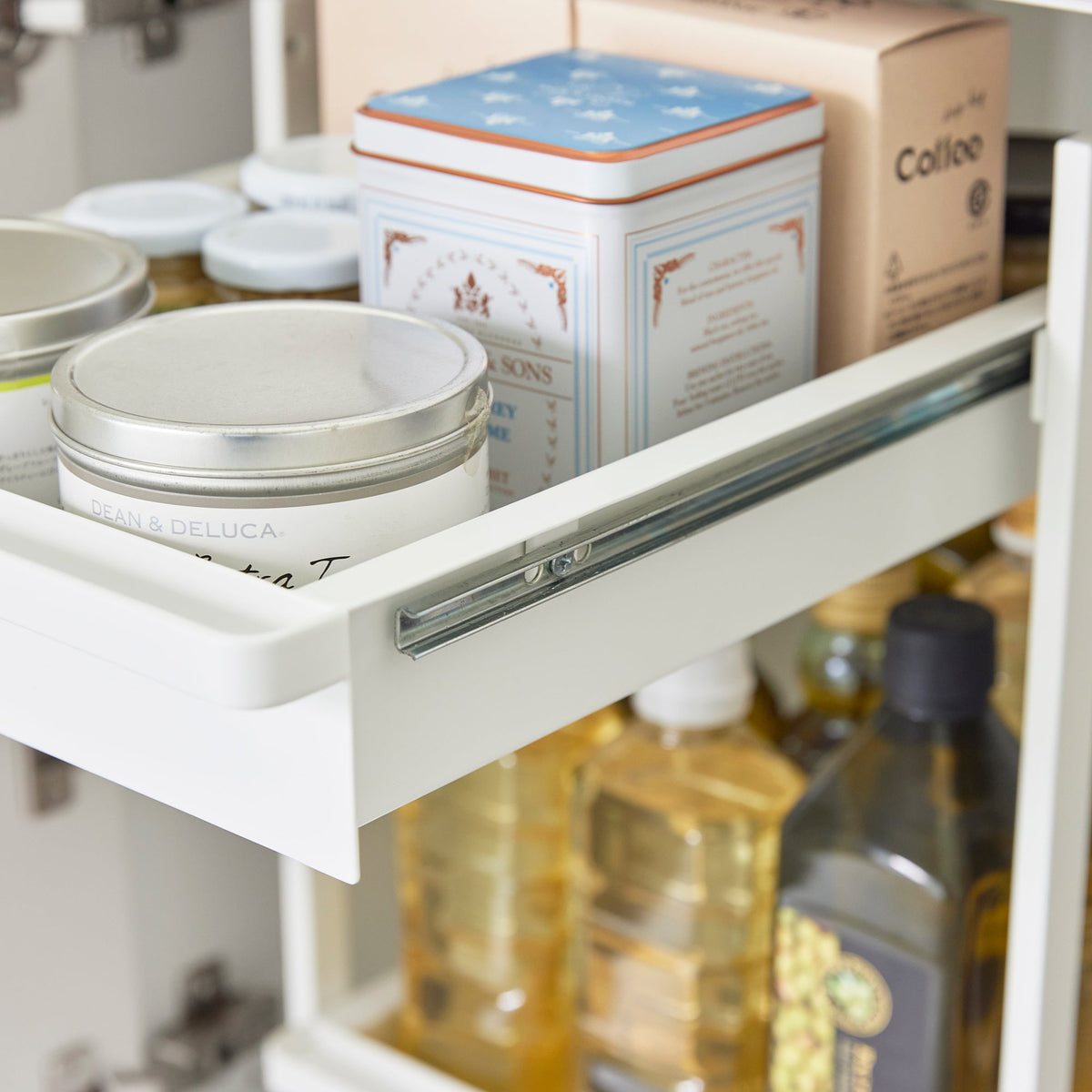 Yamazaki Home Two-Tier Pull-Out Shelf - Steel