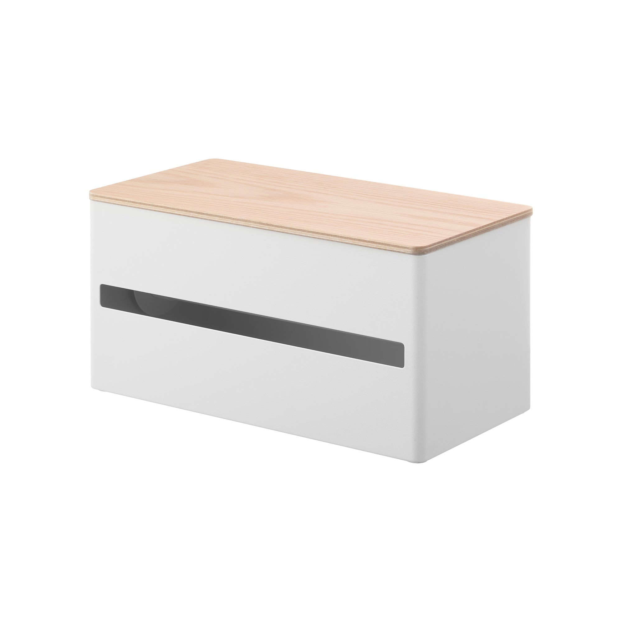 Yamazaki Home Paper Towel Dispenser - Steel + Wood