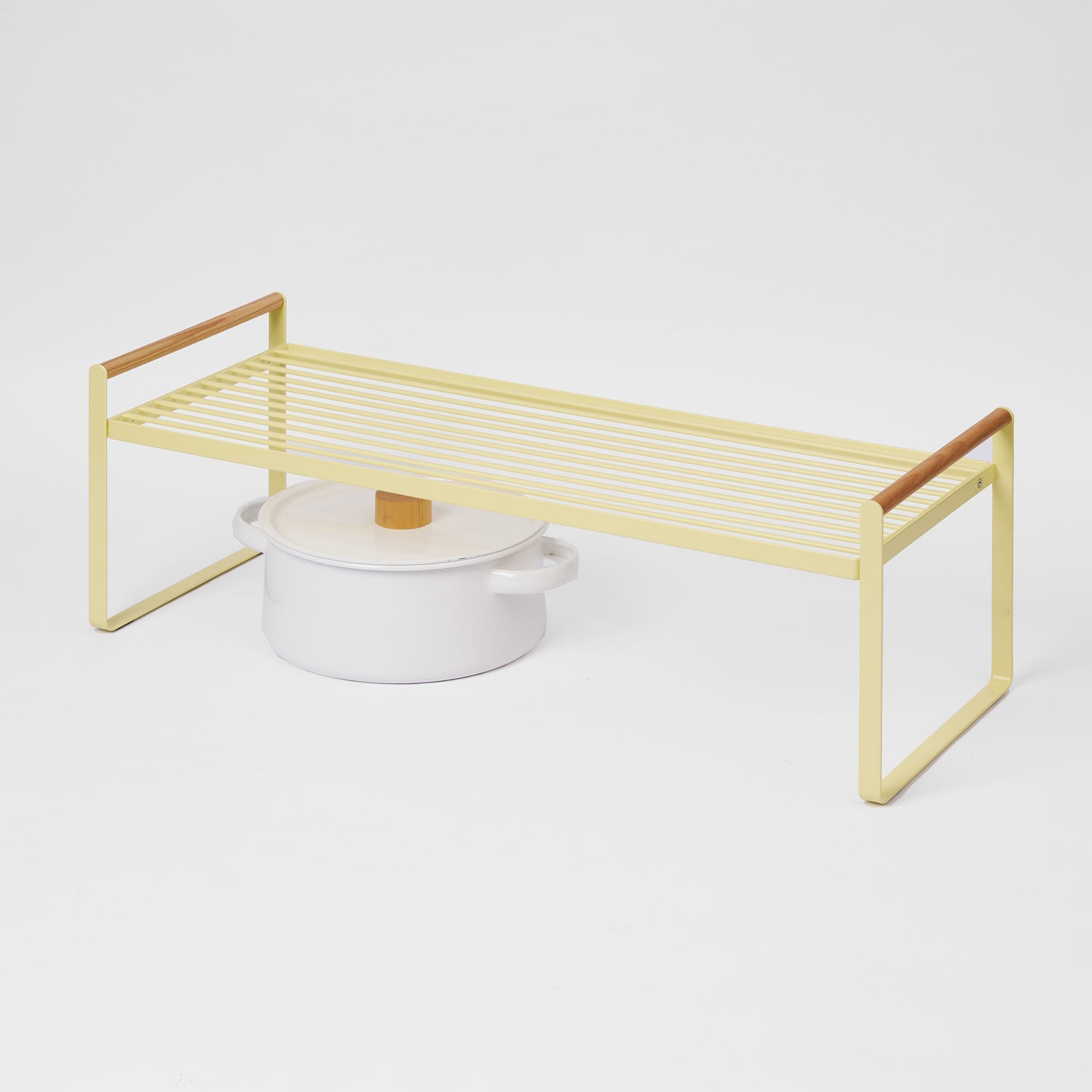 Yamazaki Home Countertop Wire Shelf - Steel + Wood