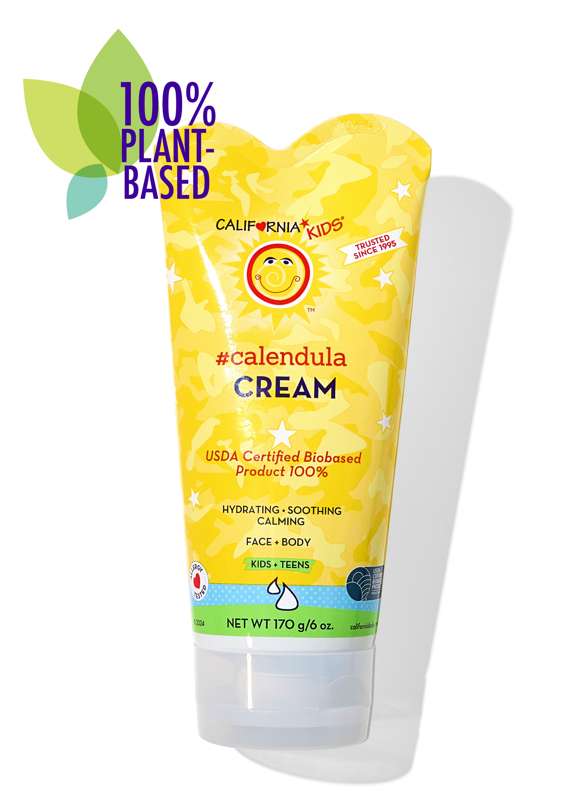 California Kids Calendula Cream tube on a white background